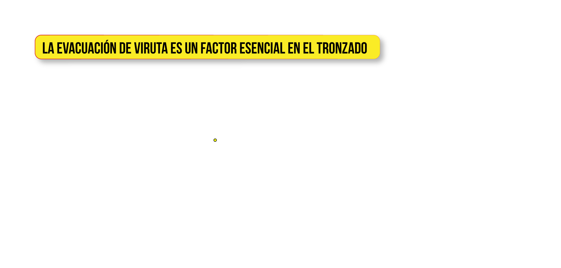 La evacuación de viruta es un factor esencial en el tronzado